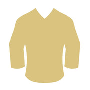 Basic Shape V-Neck Jersey MDF Cutout Silhouette - Unfinished For DIY