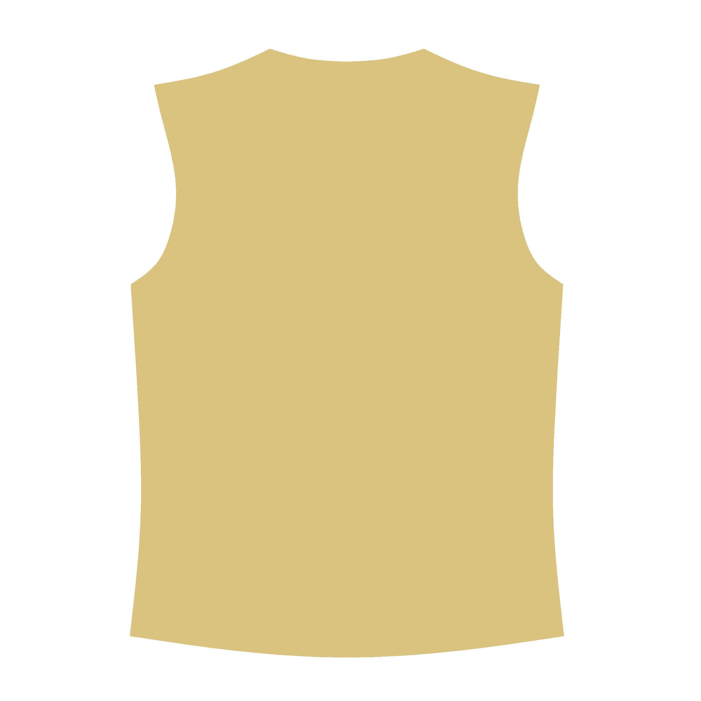 Basic Shape Basketball Jersey MDF Cutout Silhouette - Unfinished For DIY