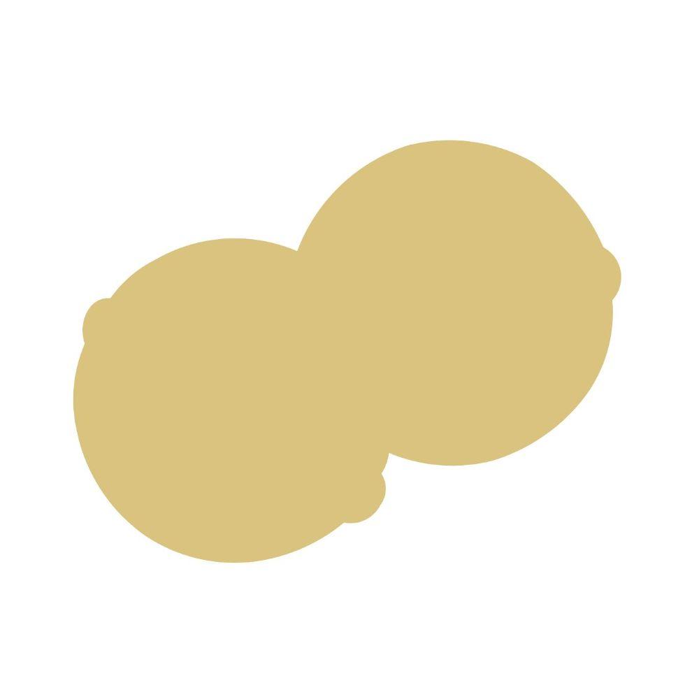 Basic Shape Jingle Bells MDF Cutout Silhouette - Unfinished For DIY