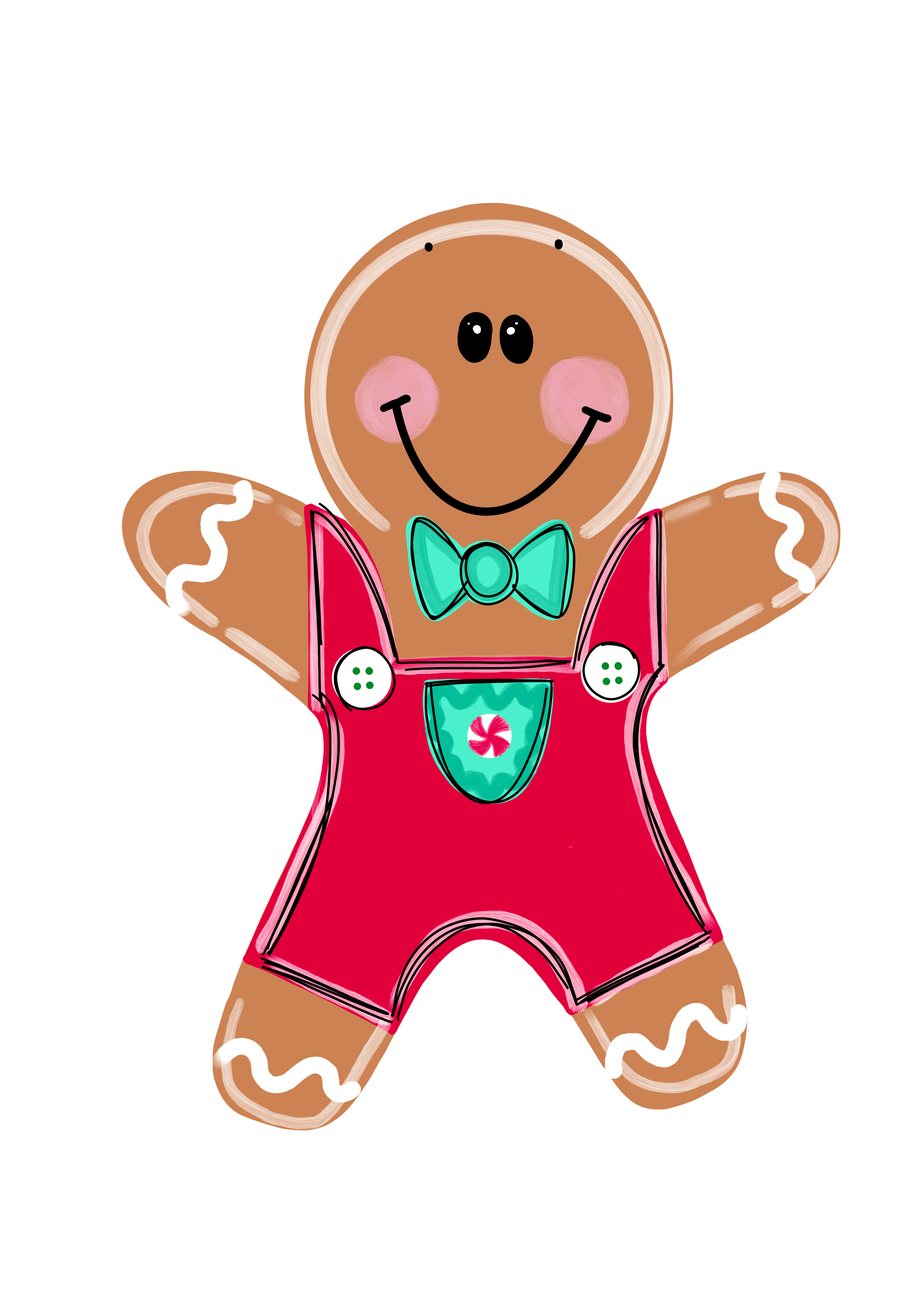 JUST JANE DESIGNS GINGERBREAD MAN