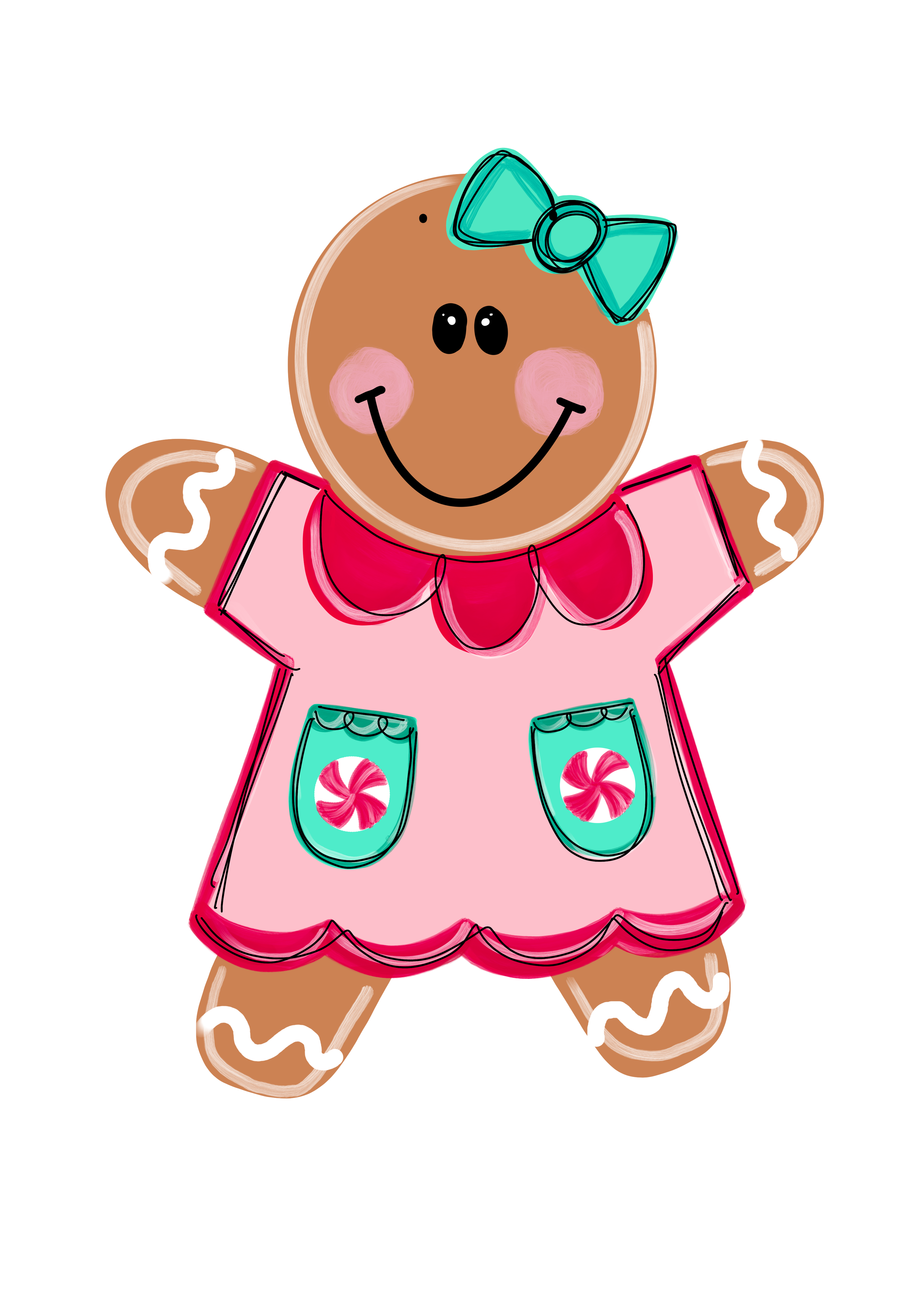 JUST JANE DESIGNS GINGERBREAD GIRL