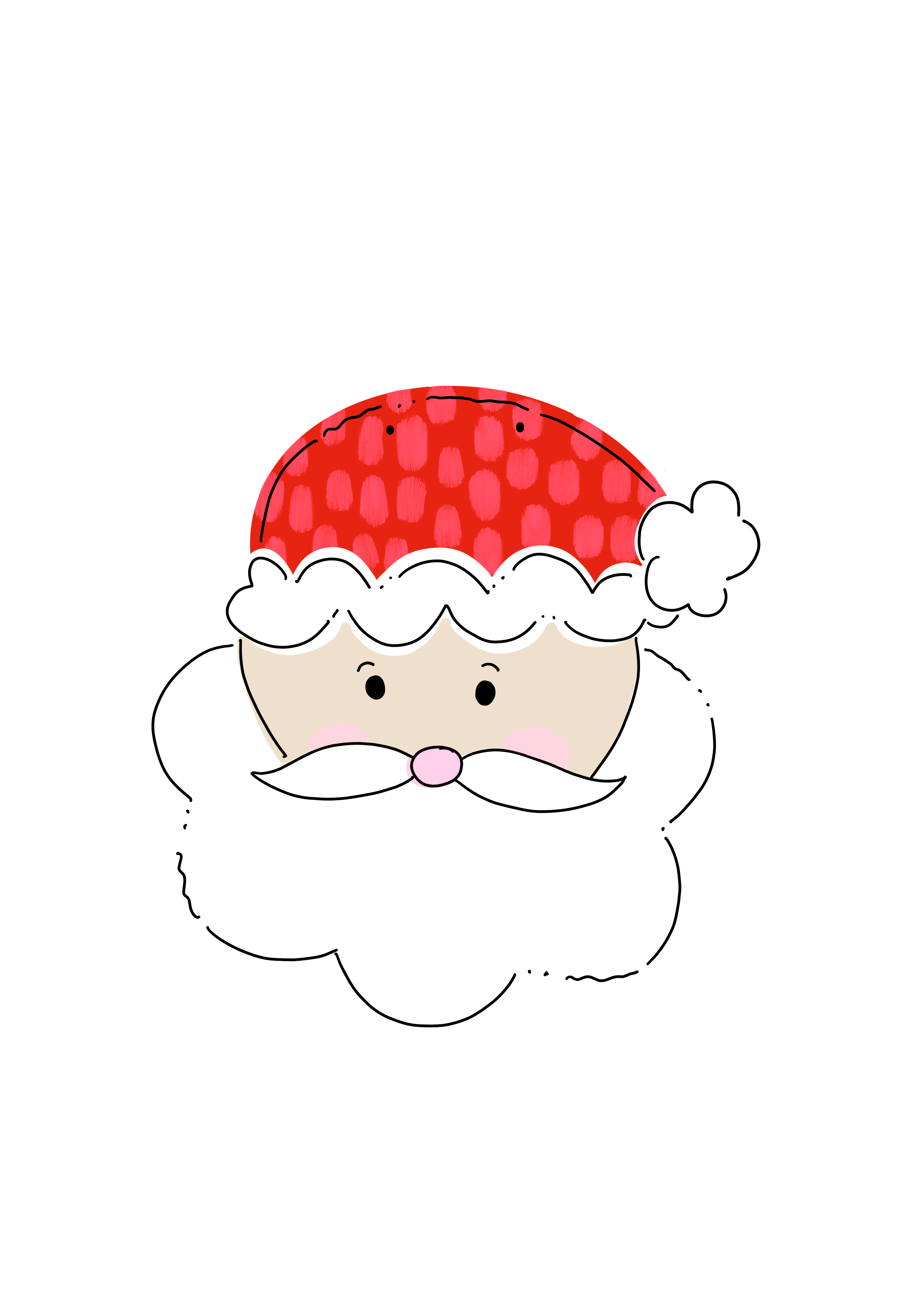 JUST JANE DESIGNS SANTA HEAD