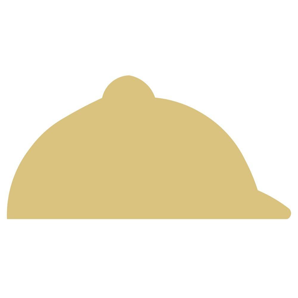 Basic Shape Jockey Hat MDF Cutout Silhouette - Unfinished For DIY