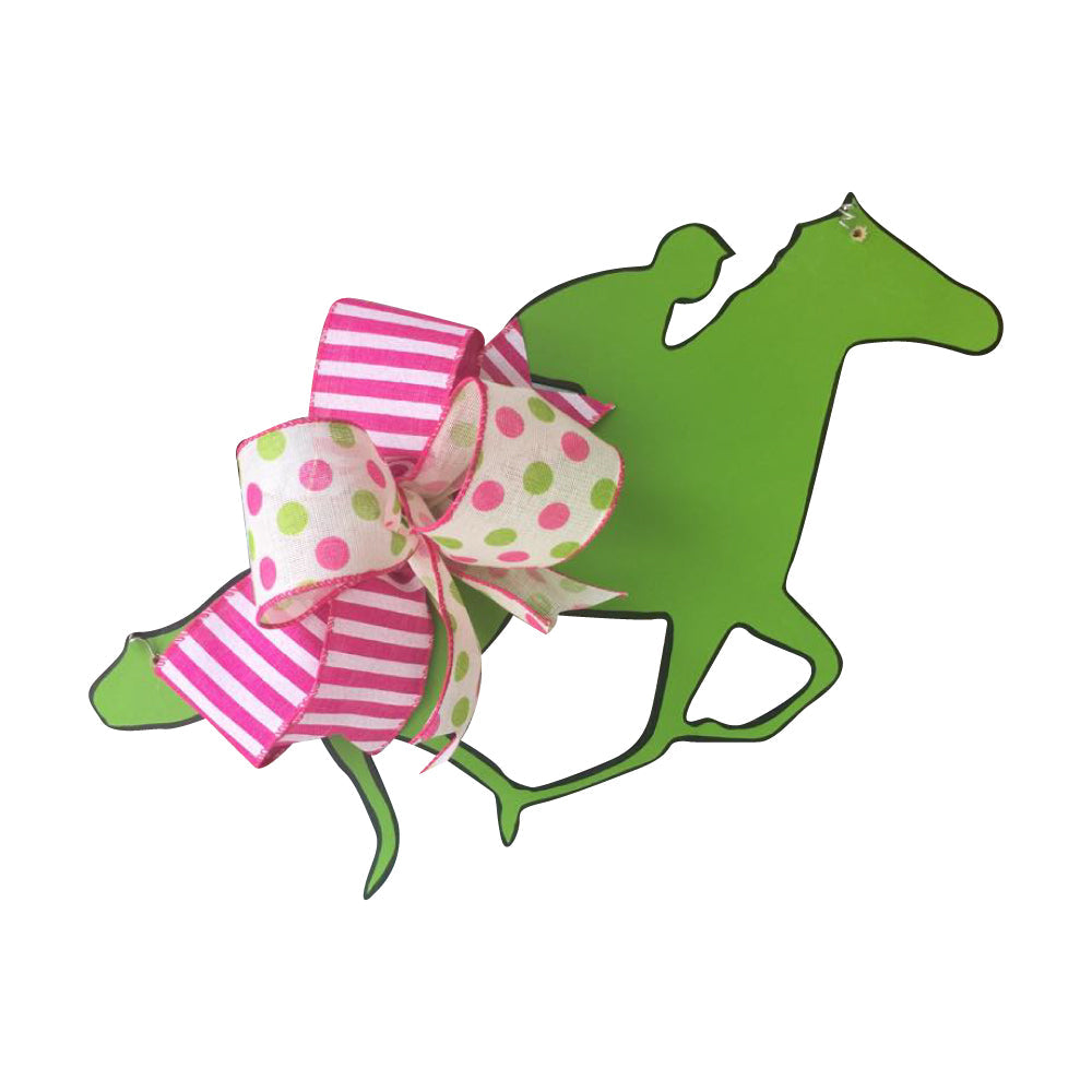 Basic Shape Jumping Horse MDF Cutout Jockey Silhouette - Unfinished For DIY