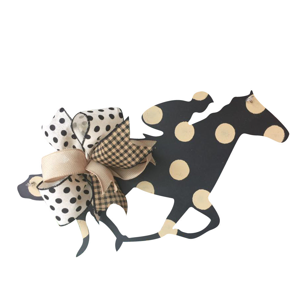 Basic Shape Jumping Horse MDF Cutout Jockey Silhouette - Unfinished For DIY