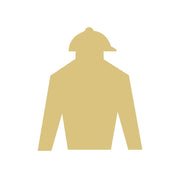 Basic Shape Jockey Silk MDF Cutout Style 2 - Unfinished For DIY