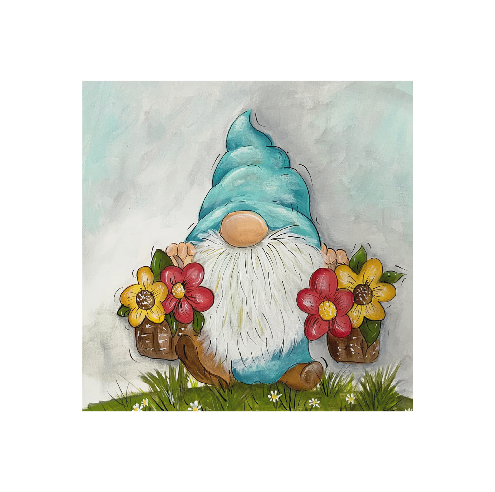 Flower Gnome MDF Print Style 4