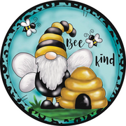 Bee Kind Gnome MDF Print Style 12