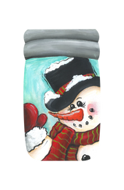 Mason Jar Snowman MDF Print Style 16