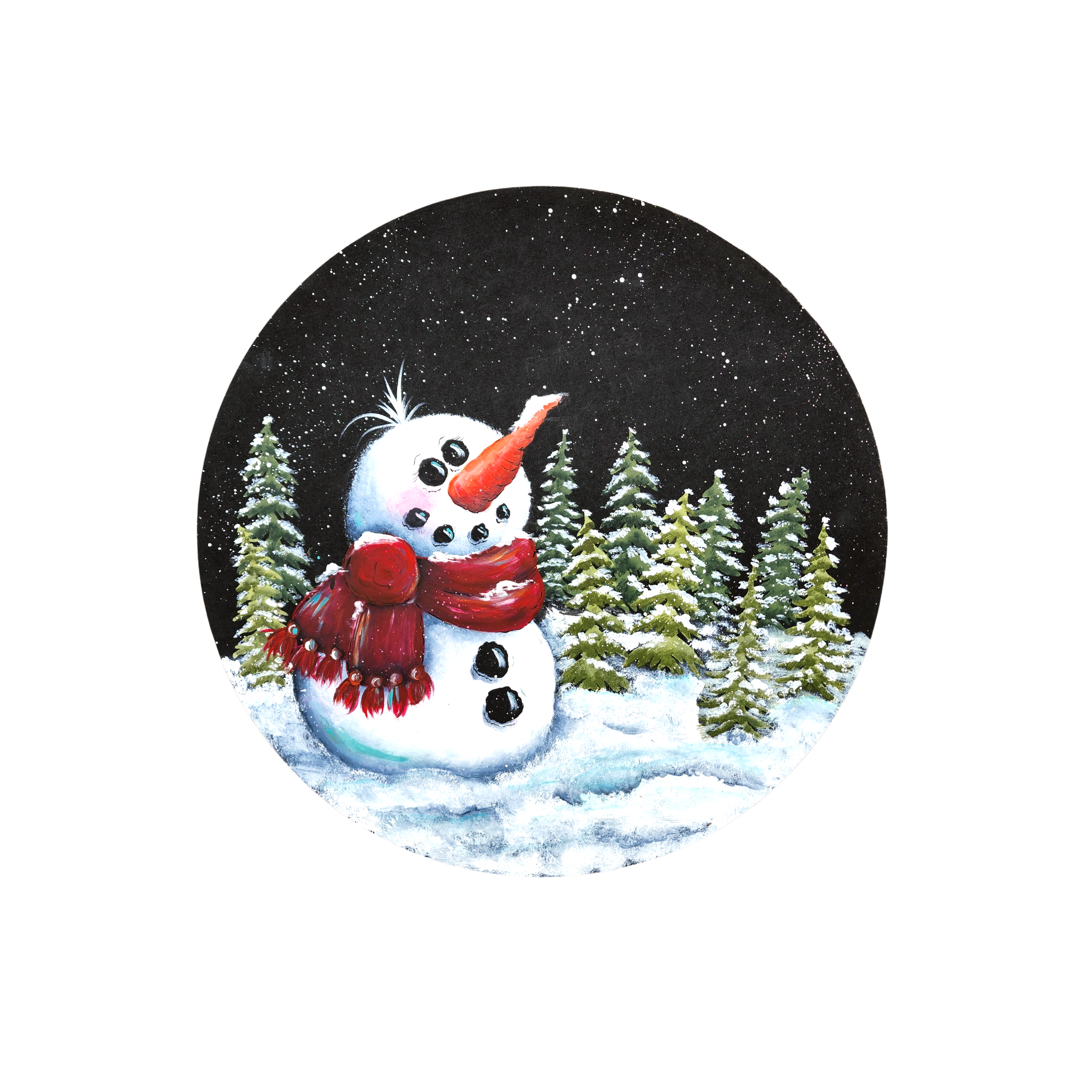 Snowman MDF Print Style 18