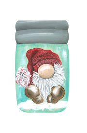 Gnome In Mason Jar MDF Print Style 20