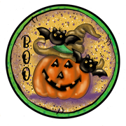 Boo Pumpkin MDF Print Style 22