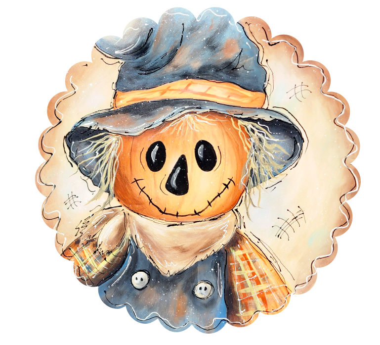 DOABLE DESIGNS PUMPKIN FACED SCARECROW
