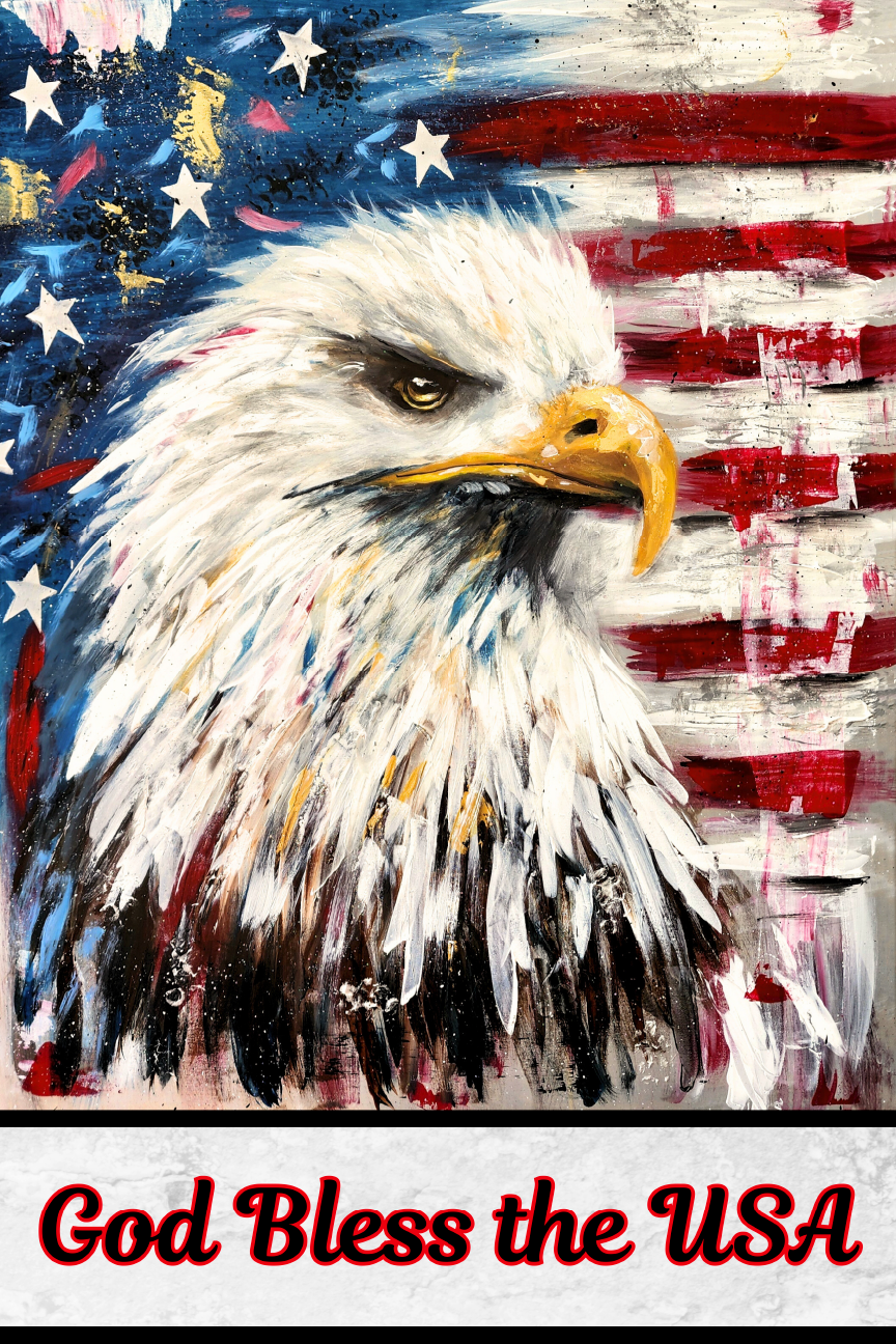 DOABLE DESIGNS GOD BLESS THE USA EAGLE