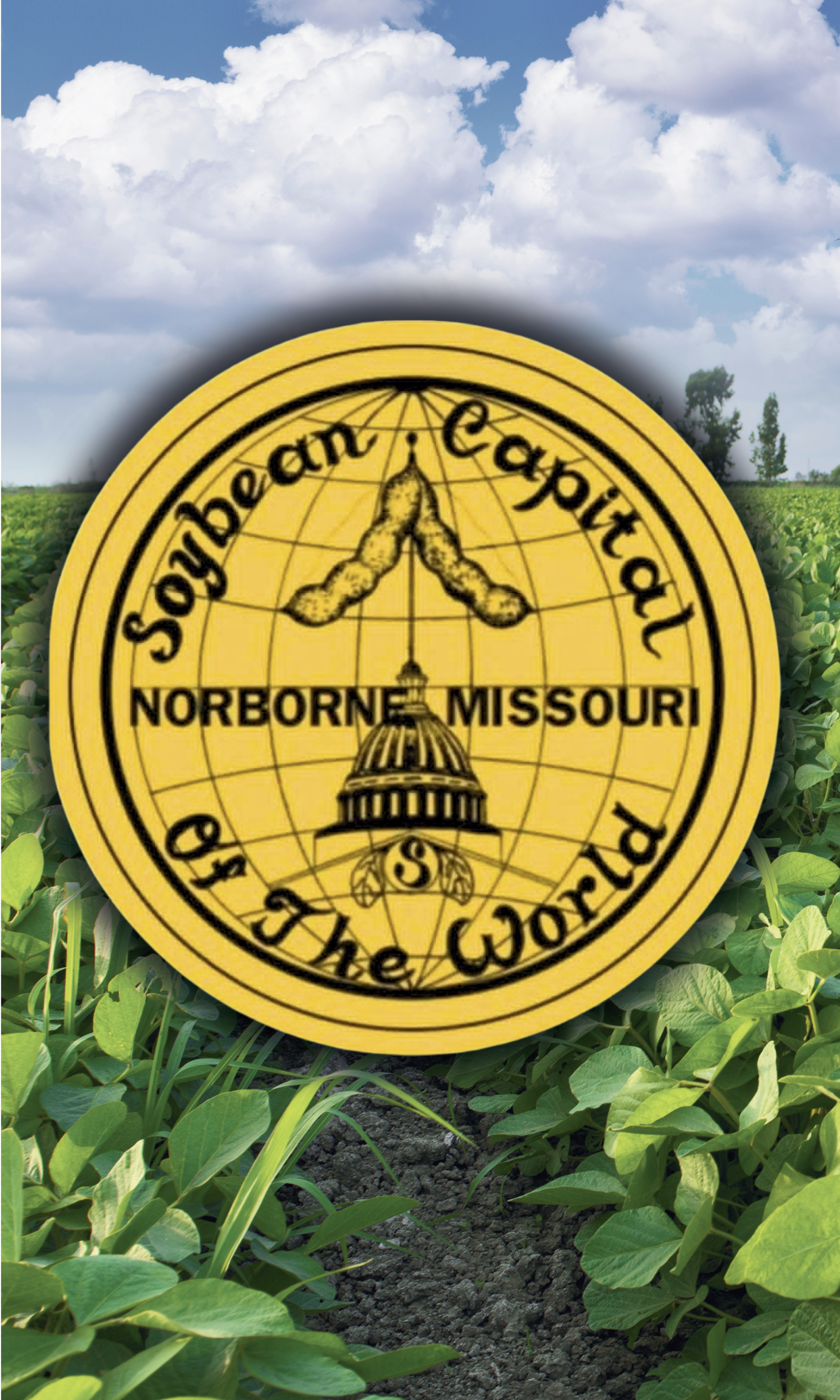 DOABLE DESIGNS VERTICAL SOYBEAN CAPITAL OF THE WORLD YELLOW SEAL