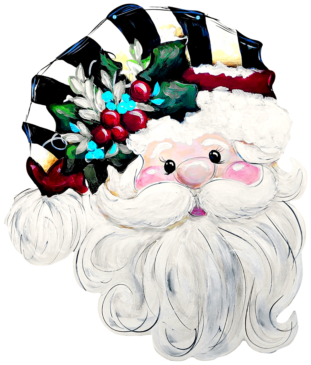 DOABLE DESIGNS SANTA WITH BLUE GREEN AND RED