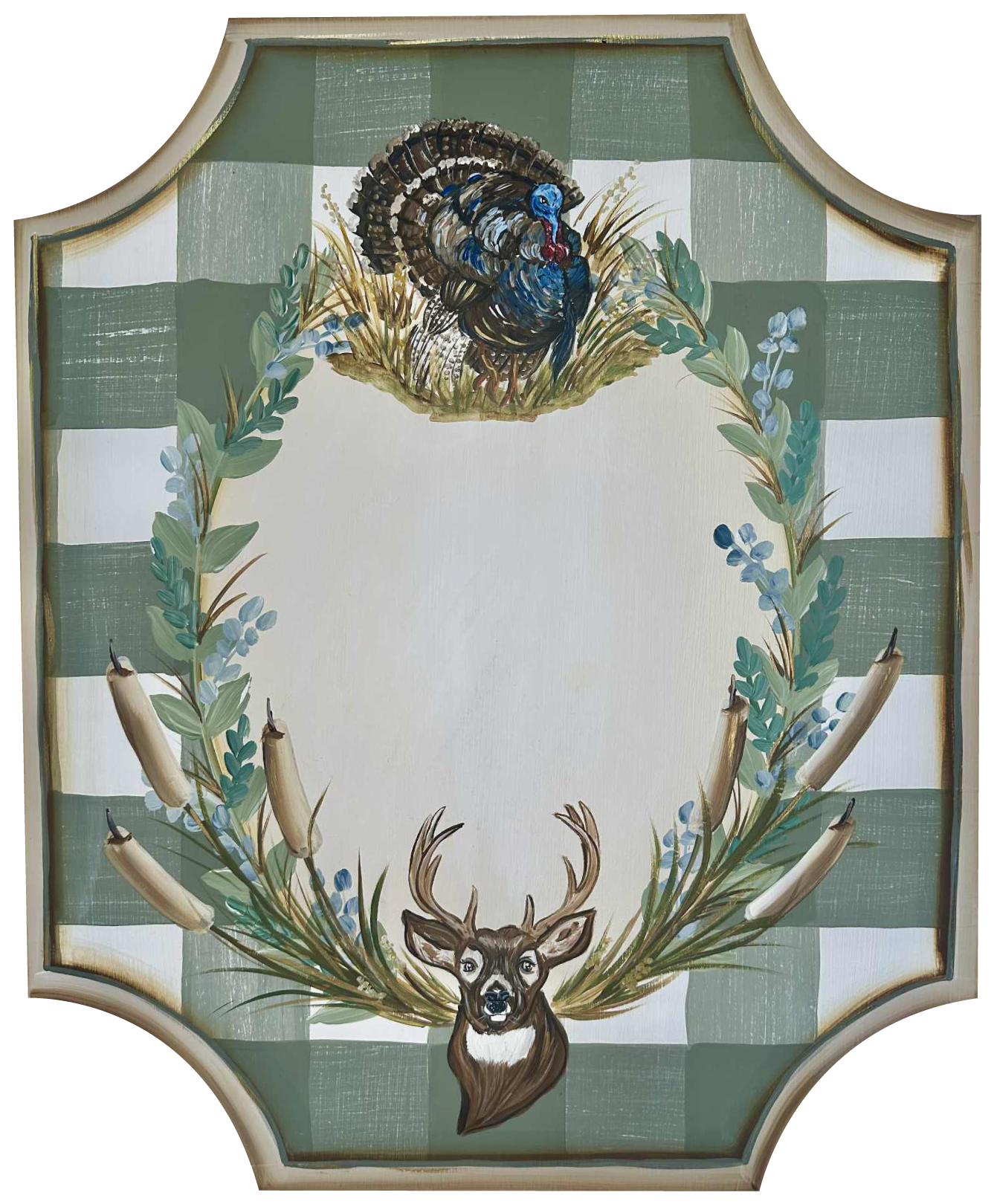LITTLE BLESSINGS DESIGN STUDIO LLC TURKEY AND DEER PLAQUE