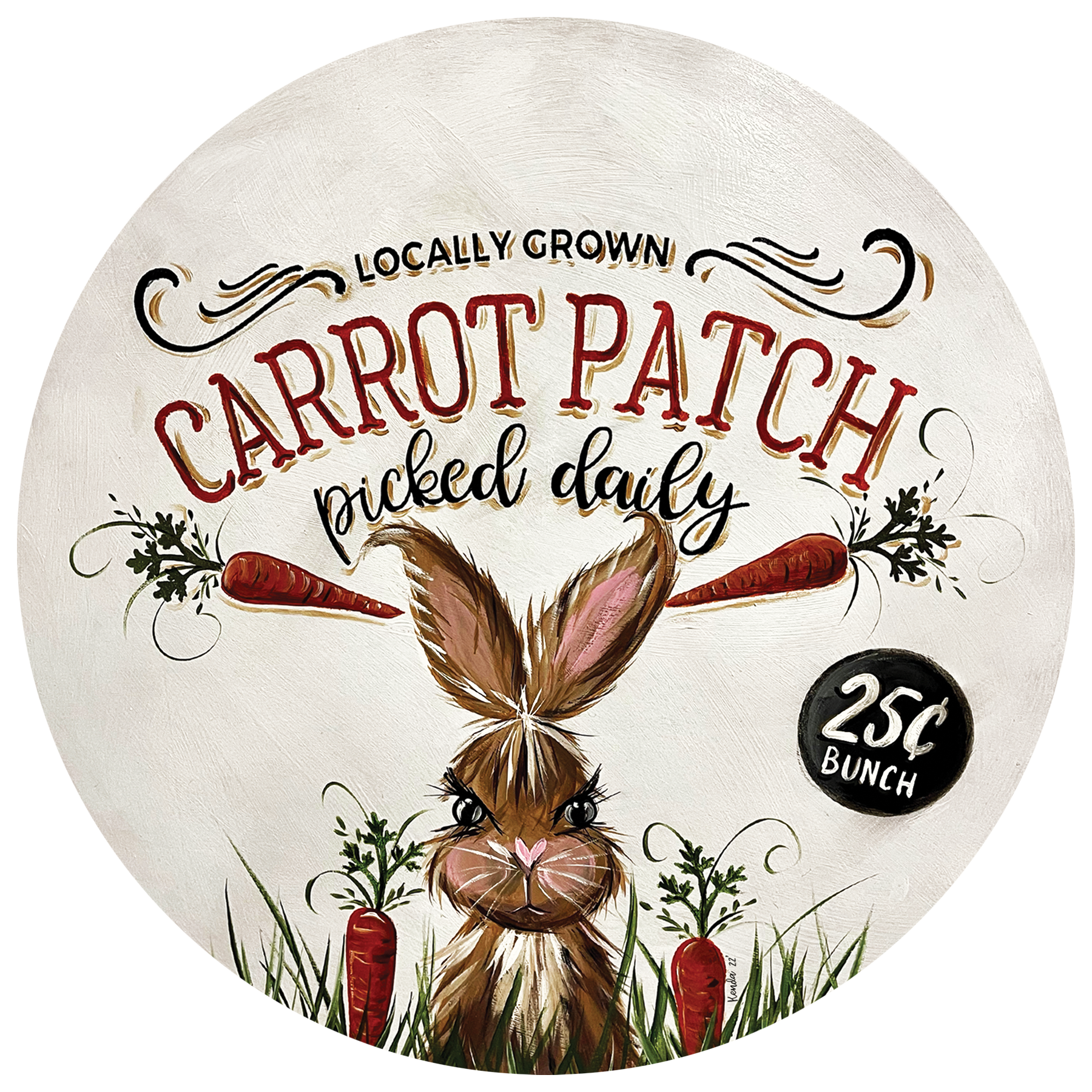 Carrot Patch MDF Print Style 1