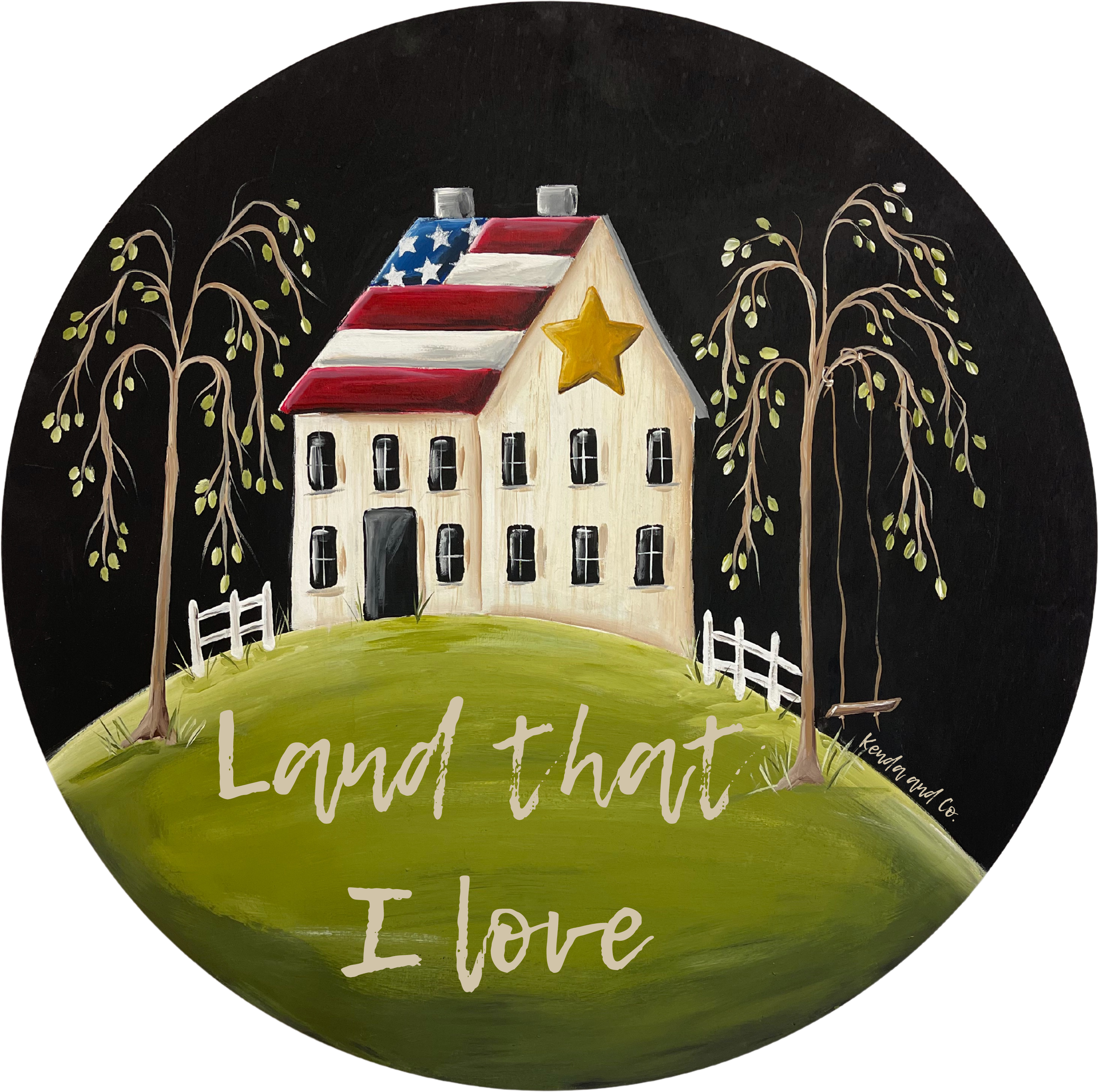 Land that I Love House MDF Print Style 7