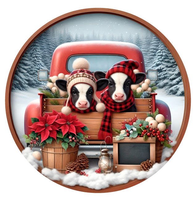 KENDA & CO CIRCLE WITH COWS IN TRUCK