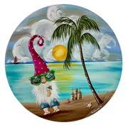 Gnome On The Beach MDF Print Style 13