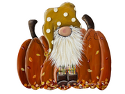 Gnome With Pumpkin MDF Print Style 17