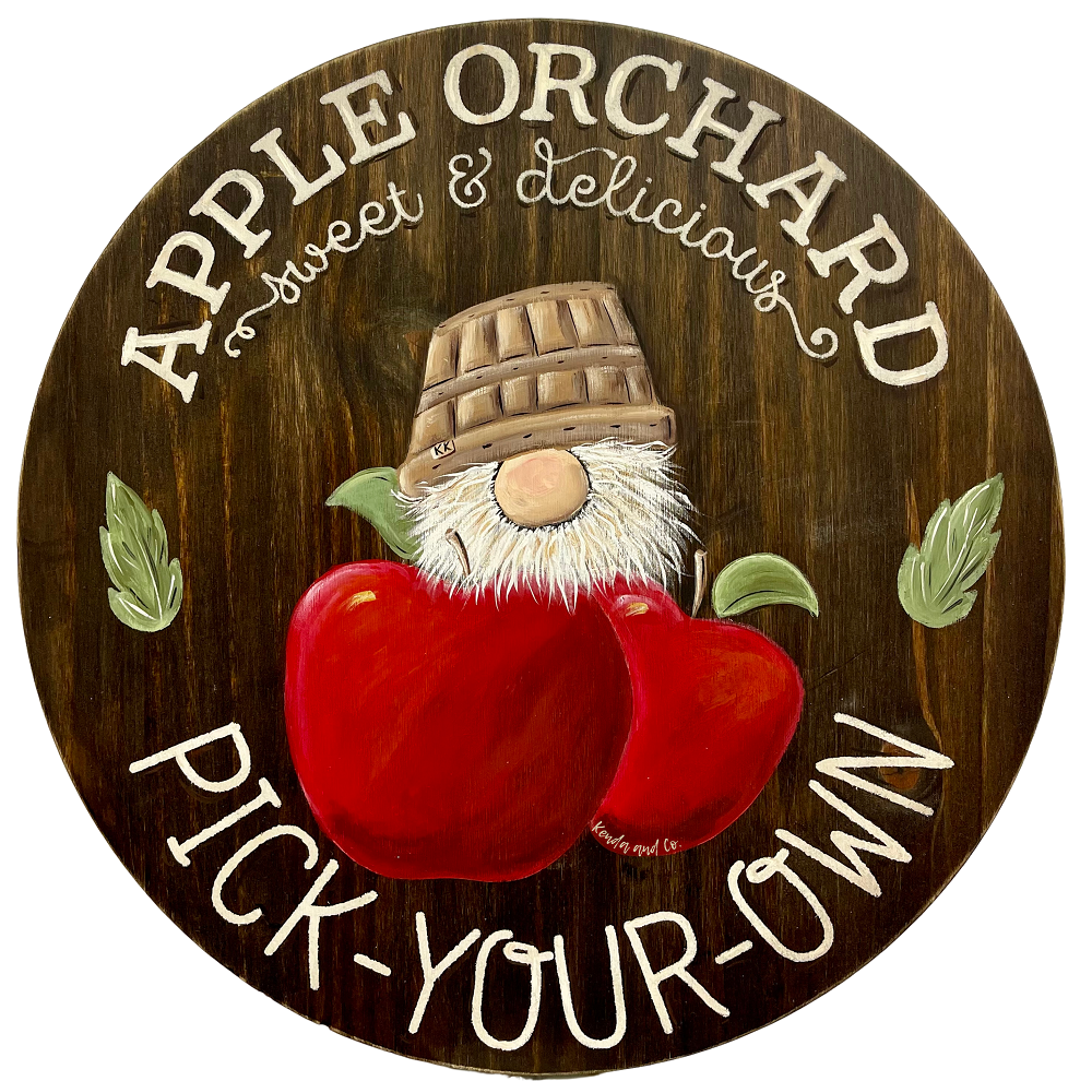 Apple Orchard Pick Your Own MDF Print Style 22