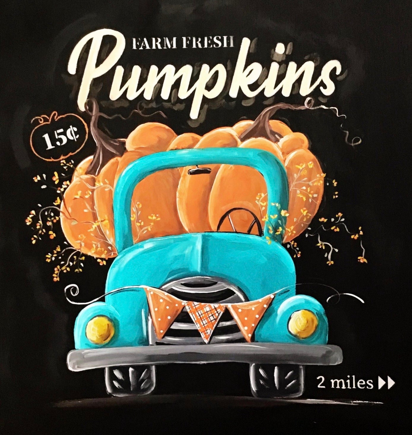 Farm Fresh Pumpkins MDF Print Style 25