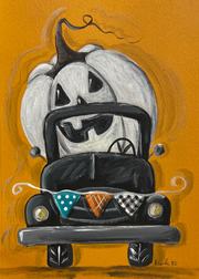 Pumpkin And Truck MDF Print Style 28