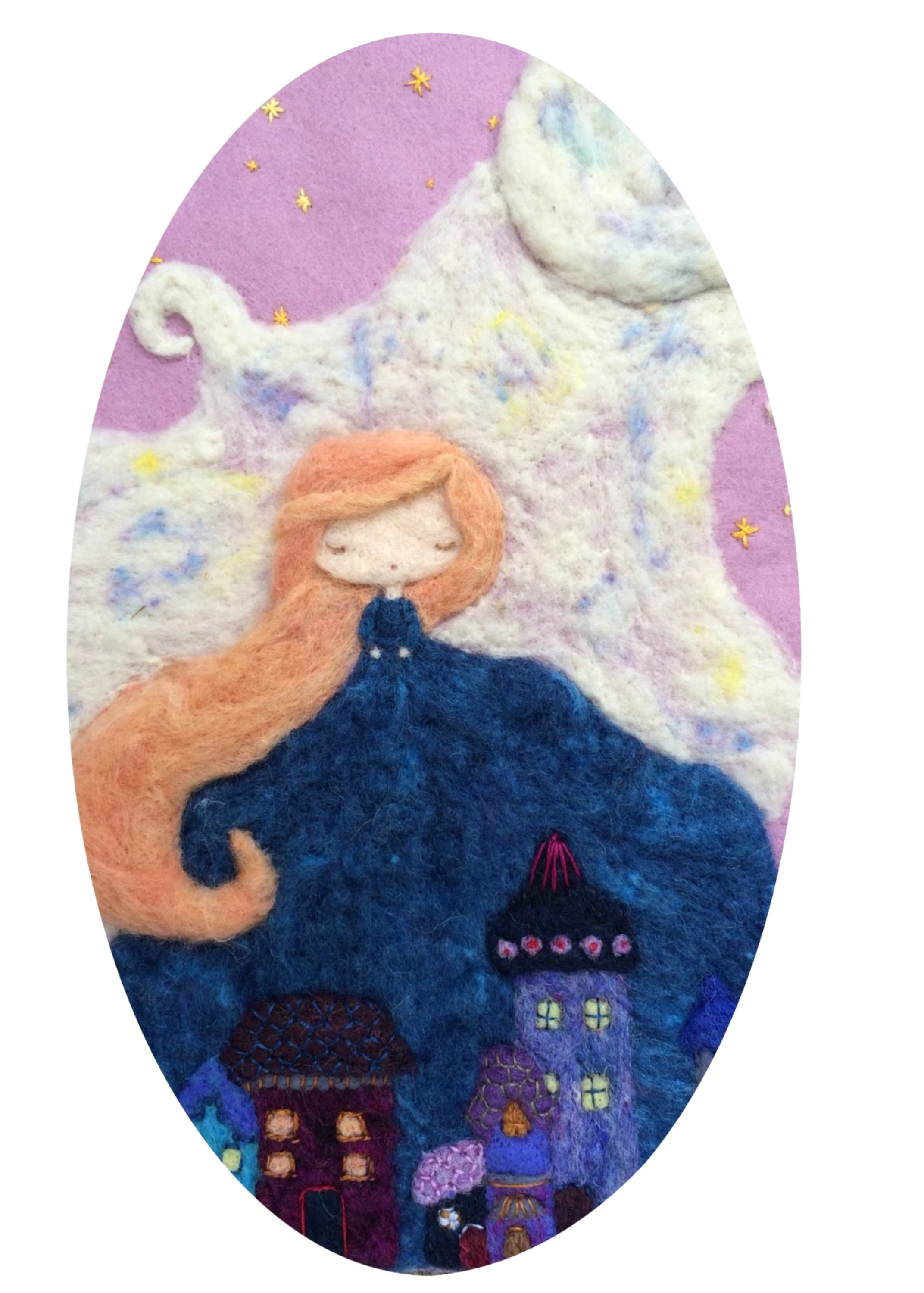 KENDA & CO FELT OVAL GIRL