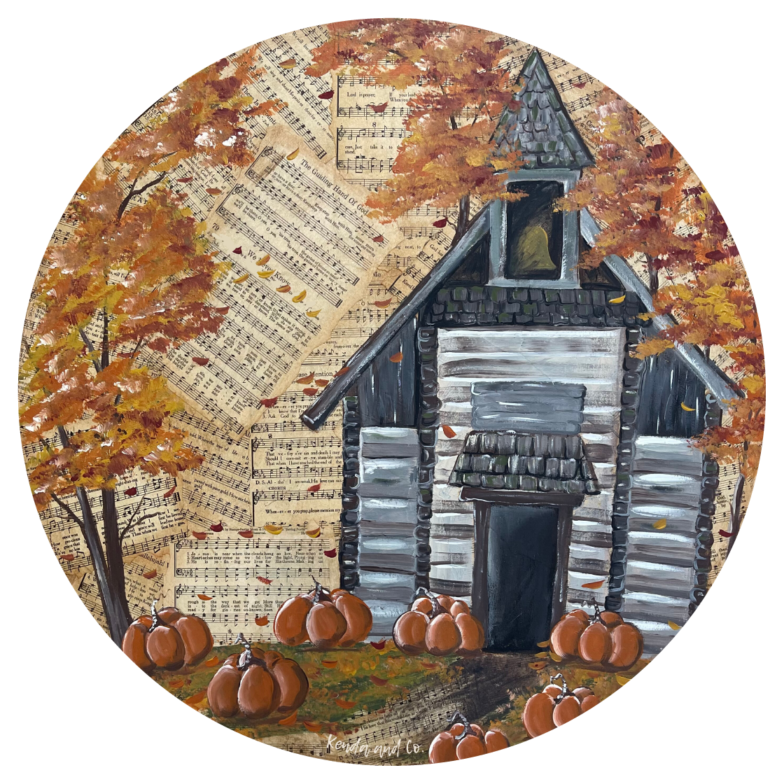 KENDA & CO CIRCLE WITH CHURCH