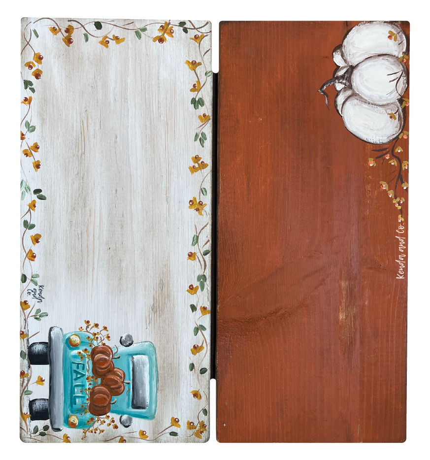 KENDA & CO DOUBLE FALL TRUCK AND PUMPKIN