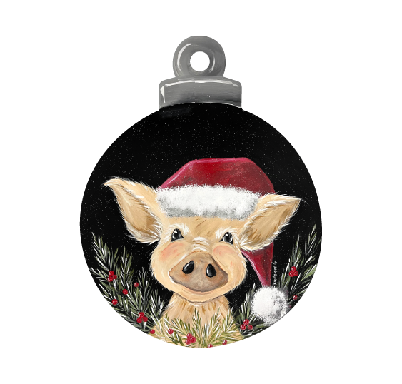 KENDA & CO SANTA PIG ORNAMENT