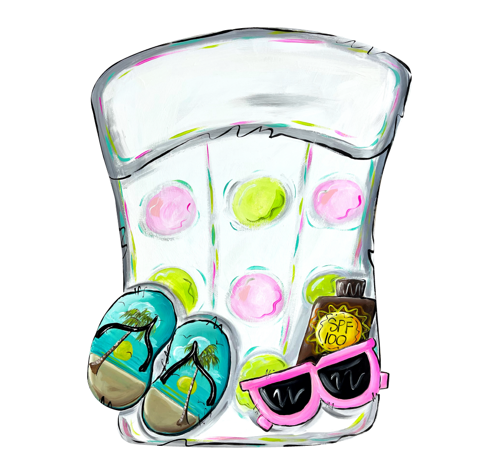 KENDA & CO POOL FLOAT WITH FLIP FLOPS