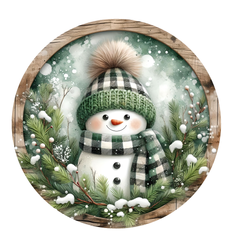 KENDA & CO CIRCLE WITH SNOWMAN