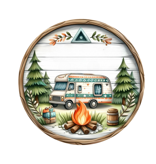 KENDA & CO CIRCLE WITH CAMPER