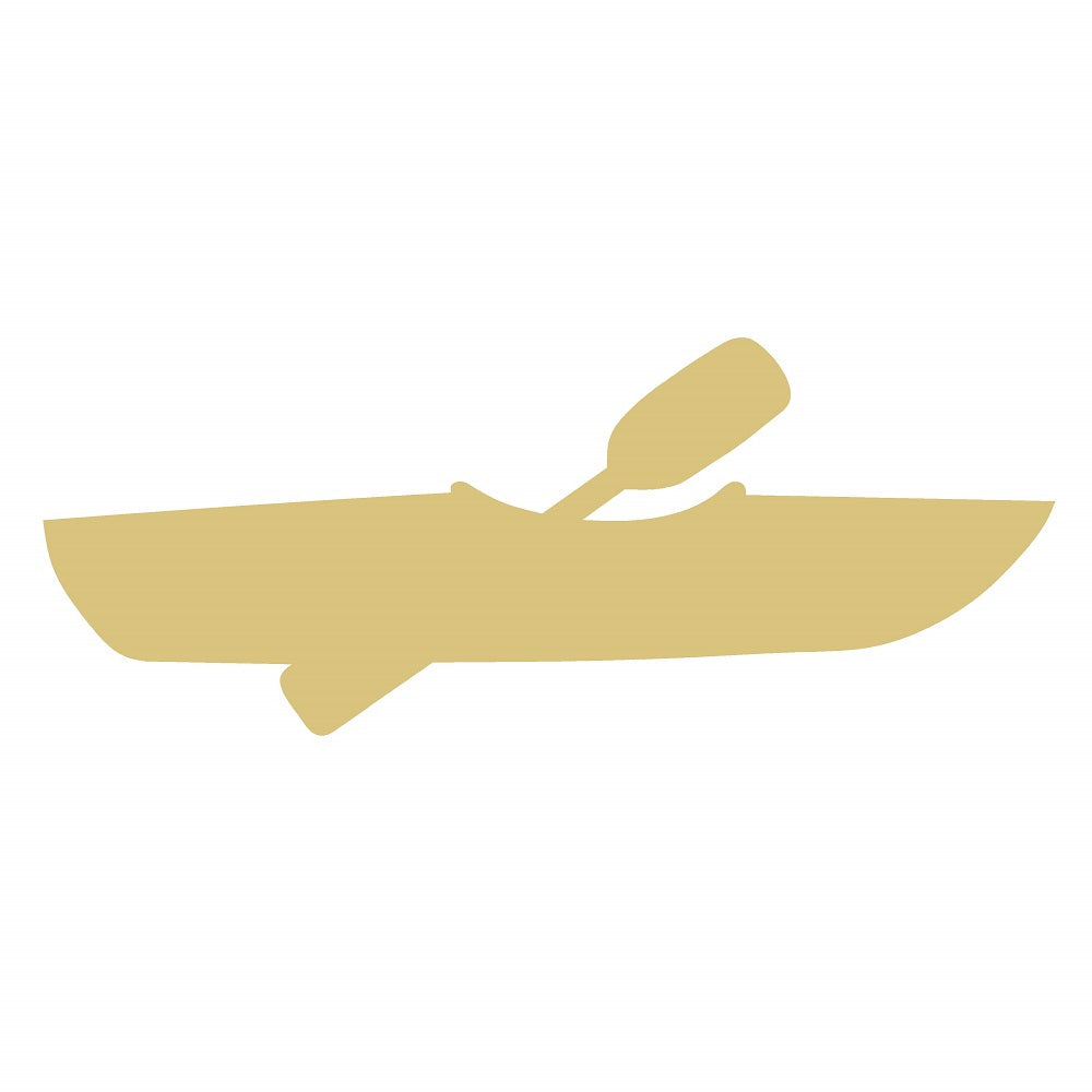Basic Shape Kayak MDF Cutout Kayak Silhouette - Unfinished For DIY