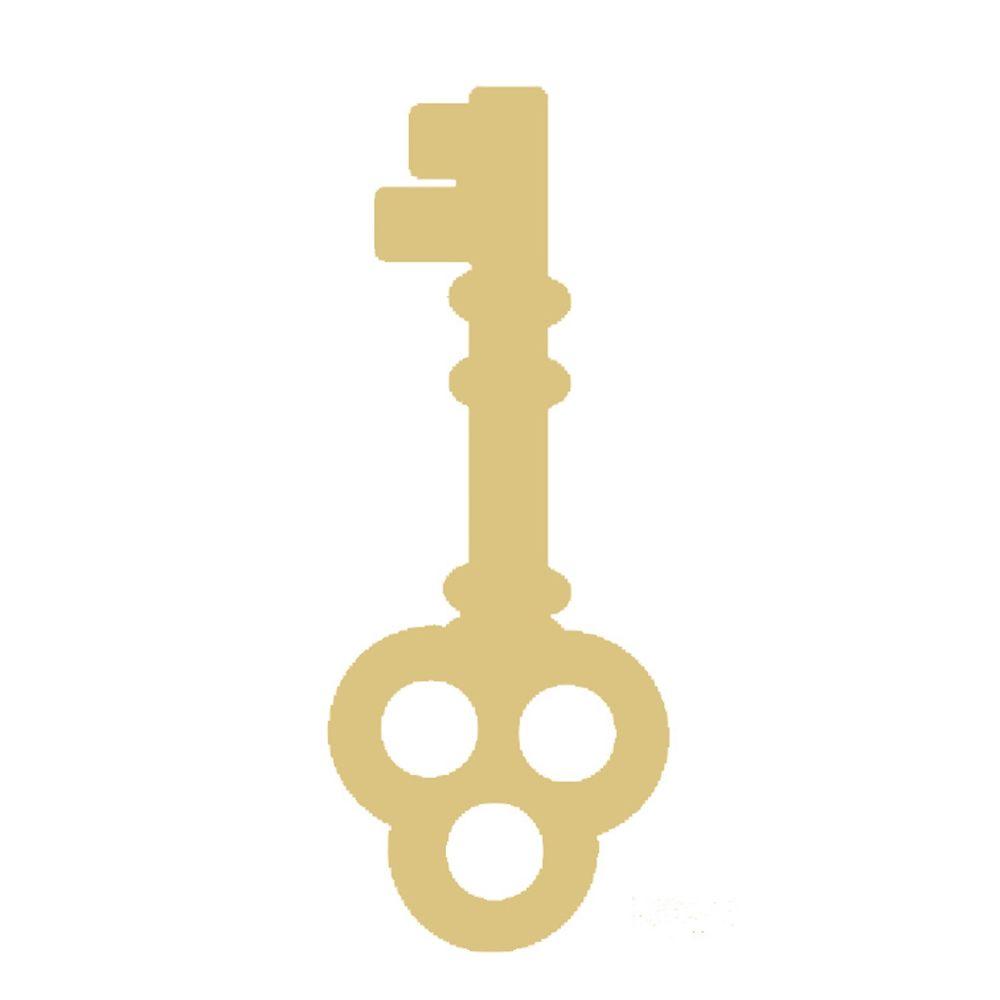 Basic Shape Key MDF Cutout Ornate Skeleton Key Silhouette - Unfinished ...