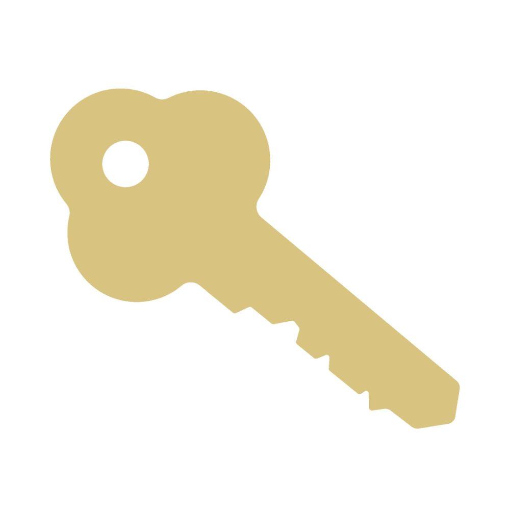 Basic Shape Key MDF Cutout Skeleton Key Silhouette Style 3 - Unfinishe ...