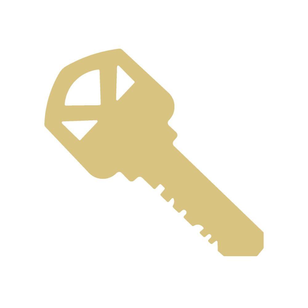 Basic Shape Key MDF Cutout Key Silhouette Style 5 - Unfinished For DIY