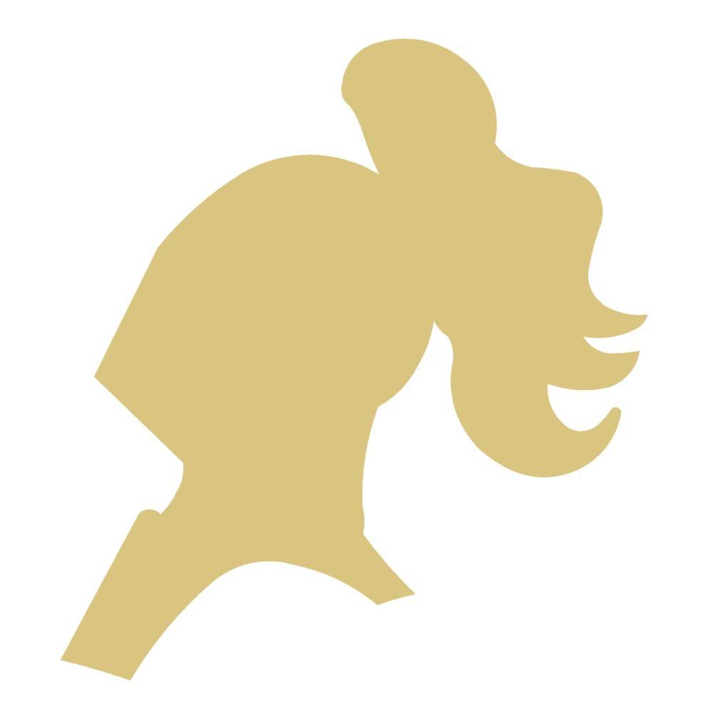 Basic Shape Knight MDF Cutout Silhouette - Unfinished For DIY