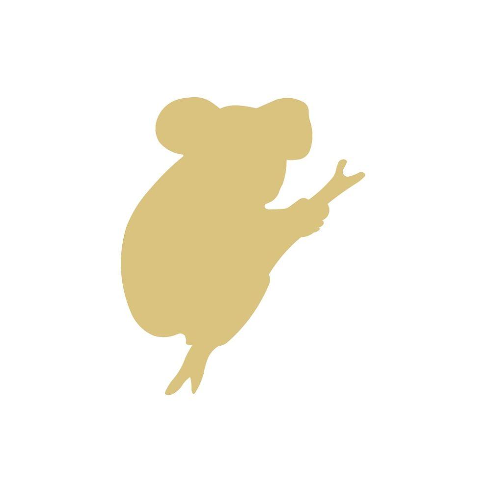 Basic Shape Koala MDF Cutout Silhouette Style 1 - Unfinished For DIY