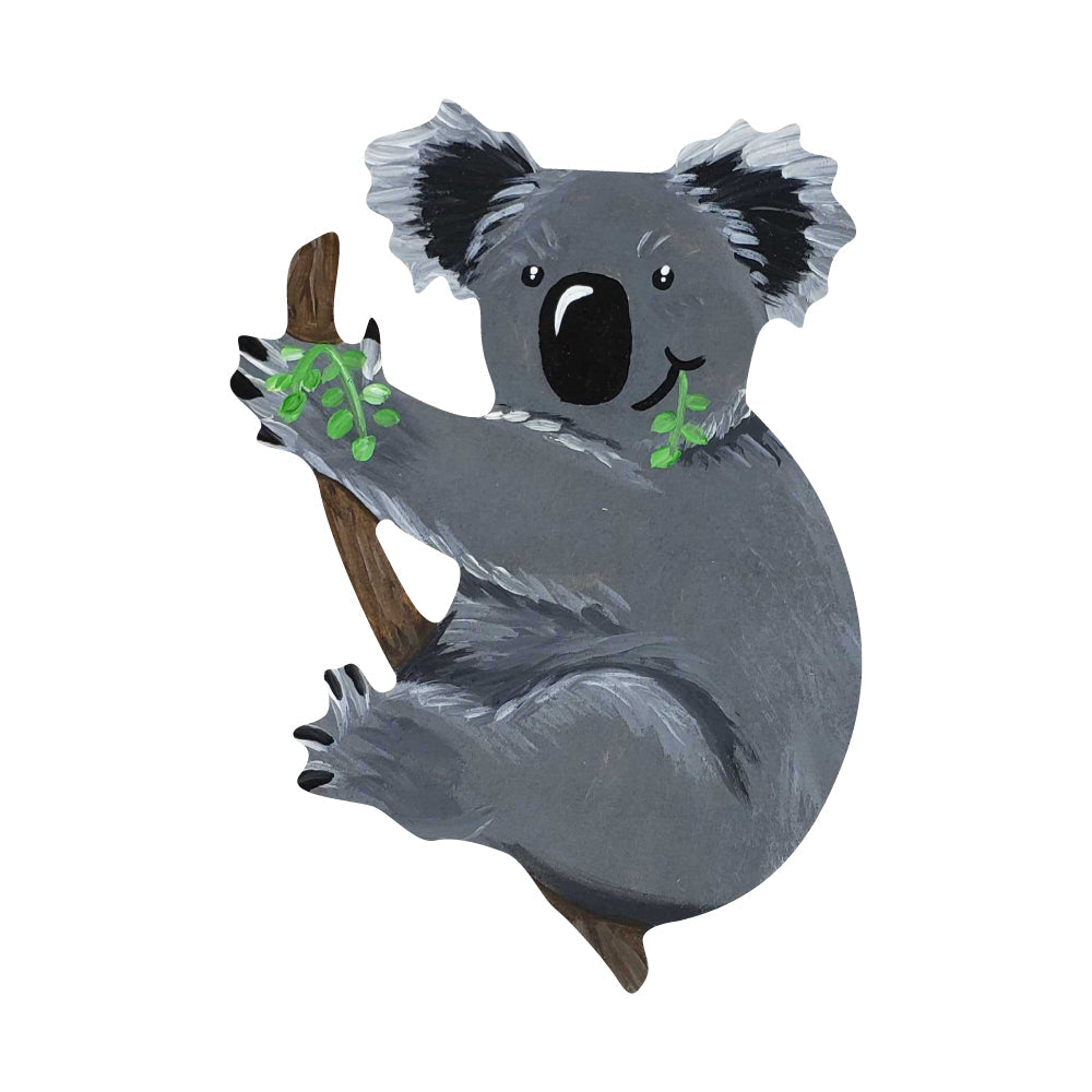 Basic Shape Koala MDF Cutout Silhouette Style 3 - Unfinished For DIY