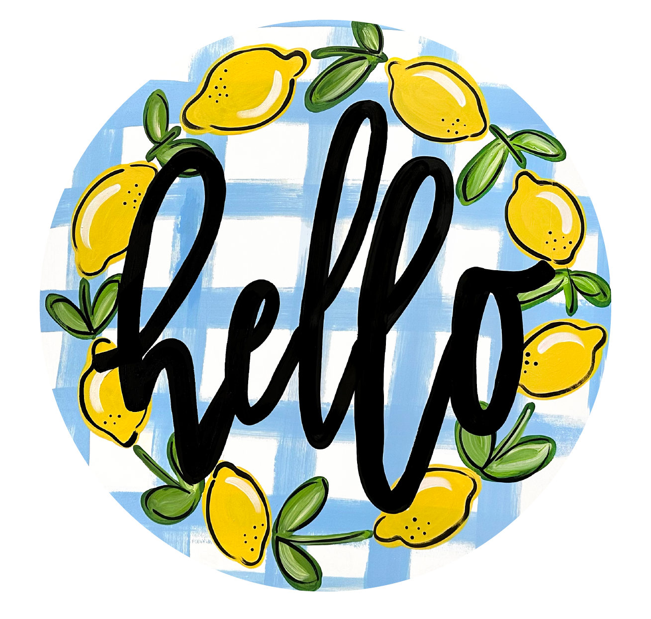 2911 CIRCLE WITH HELLO LEMONS