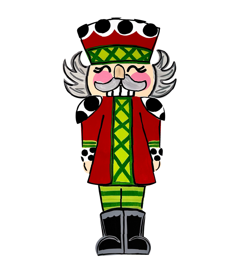 2911 BOUTIQUE NUT CRACKER IN RED AND GREEN