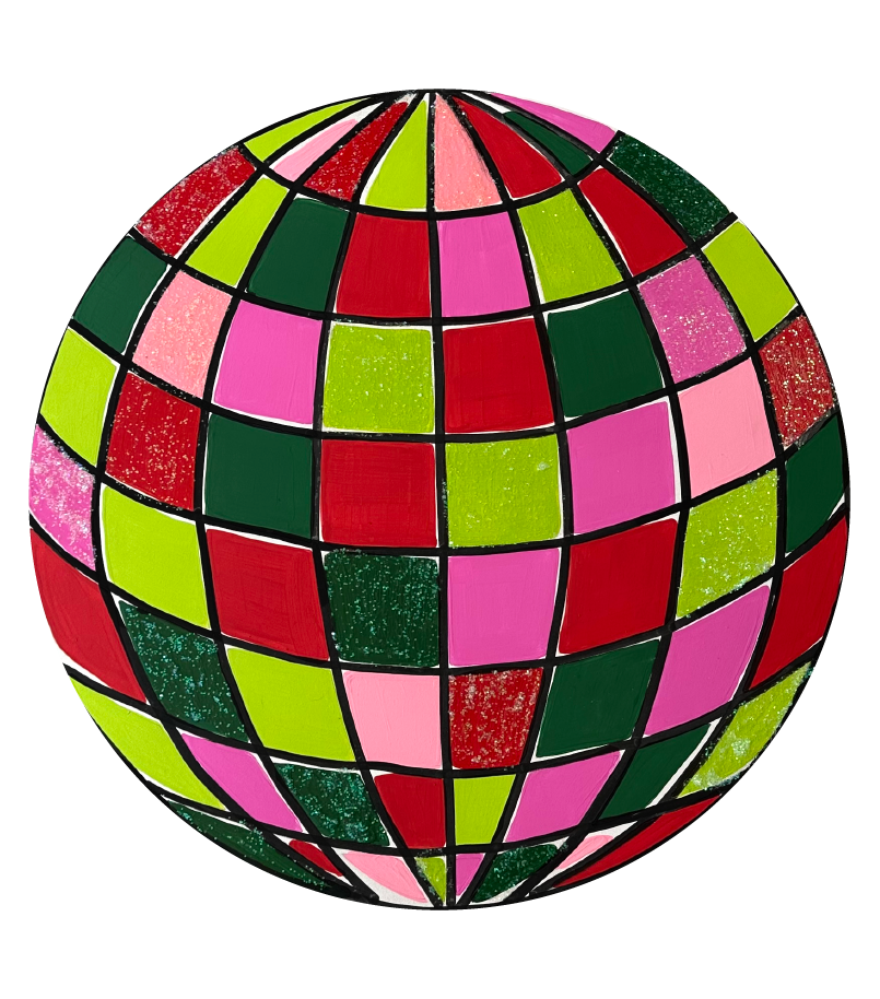 2911 BOUTIQUE COLORFUL DISC BALL