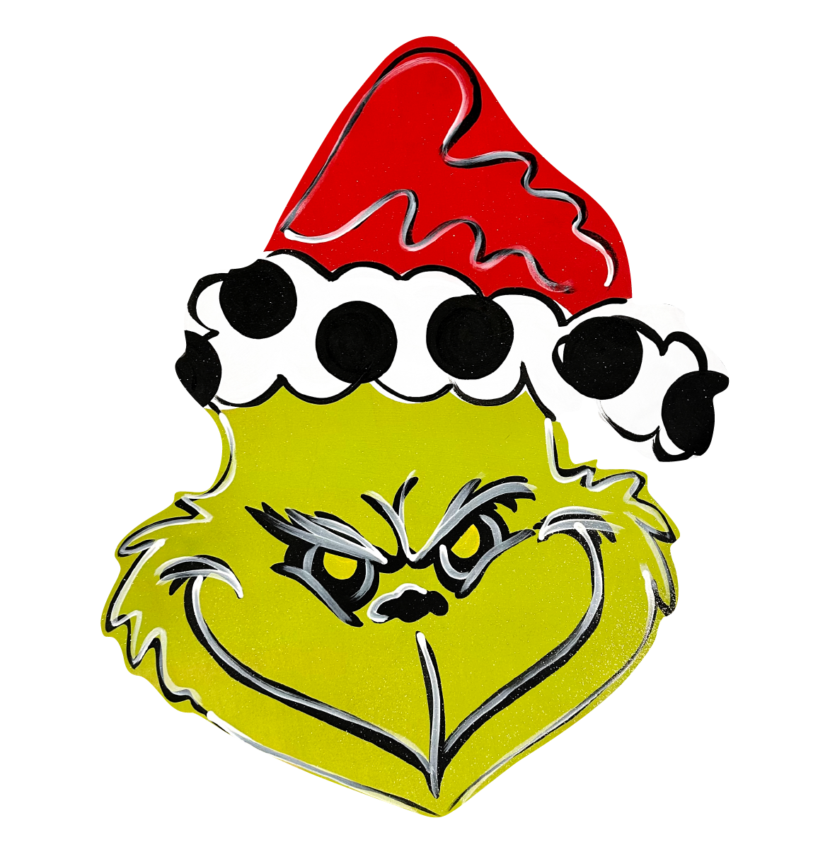 2911 BOUTIQUE GRINCH WITH SANTA HAT