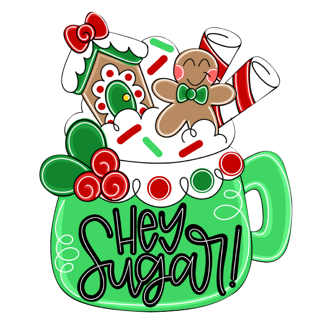KITSCH AND CONFETTI HEY SUGAR MUG