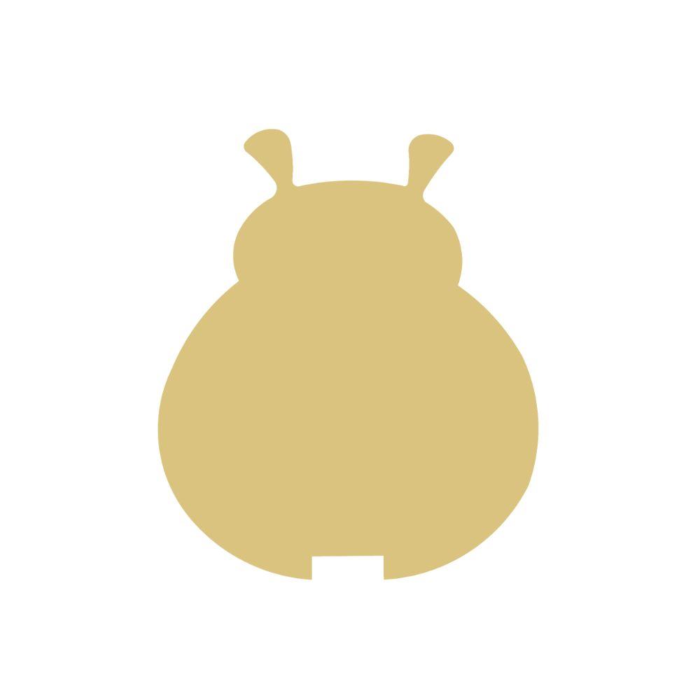 Basic Shape Ladybug MDF Cutout Silhouette Style 1 - Unfinished For DIY