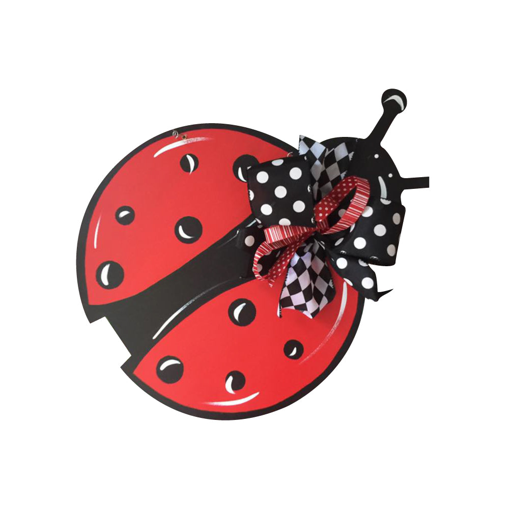 Basic Shape Ladybug MDF Cutout Silhouette Style 2 - Unfinished For DIY